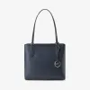 迈克高仕/Michael Kors  海军蓝 Kimberly 小号皮质托特包