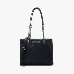 迈克高仕/Michael Kors  海军蓝 Peyton 中号皮质托特包