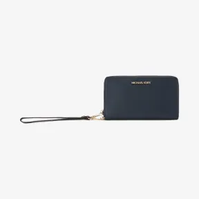 迈克高仕/Michael Kors  海军蓝 Jet Set Travel 中号拉链手机包