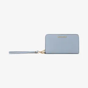 迈克高仕/Michael Kors  淡蓝色 Jet Set Travel 中号拉链手机包