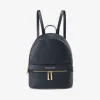 迈克高仕/Michael Kors  海军蓝 Kenly 中号皮质双肩包