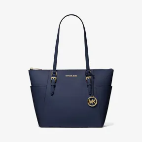 迈克高仕/Michael Kors Charlotte 大号 Saffiano 皮革顶部拉链托特包 35T0GCFT7L-0410