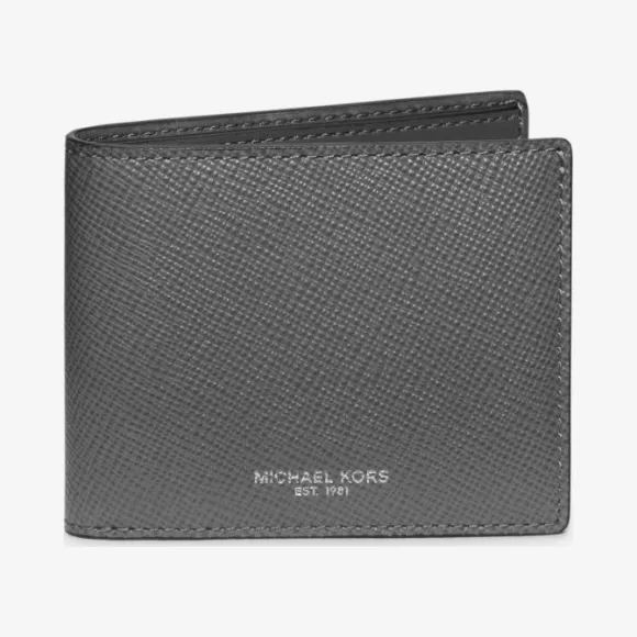 迈克高仕/Michael Kors Harrison Crossgrain 皮革修身双折钱包 39F5LHRF5L-0020