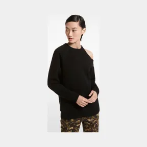 迈克高仕/Michael Kors 棉混纺不对称镂空运动衫 611AKT952-0001