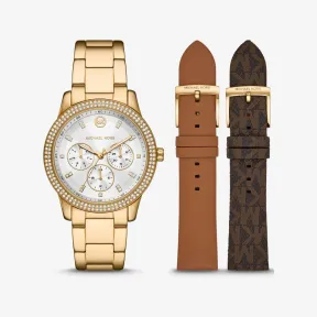迈克高仕/Michael Kors 超大号 Tibby Pav 金色手表和表带套装 MK6969-0710