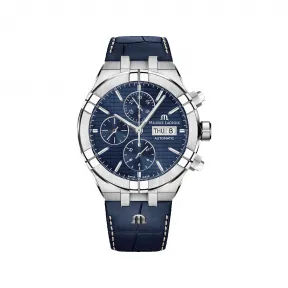 艾美/Maurice Lacroix aikon系列 44 MM 精钢 自动机械机芯 男表 AI6038-SS002-430-2