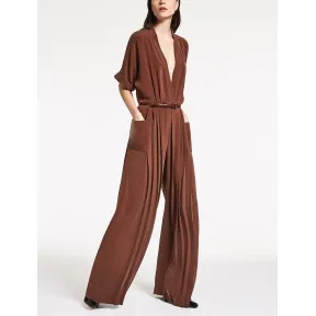 麦丝玛拉/Max Mara 咖啡色 连体裤 1246016906004