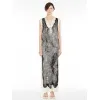 麦丝玛拉/Max Mara [Egeria] 粘胶缎面无袖连衣裙 2221084206002