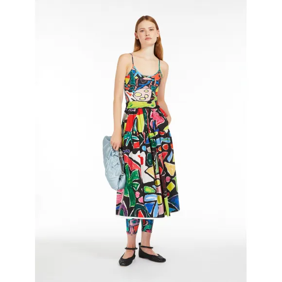 麦丝玛拉/Max Mara [Ossido] 棉质府绸印花半身裙 5101014206001