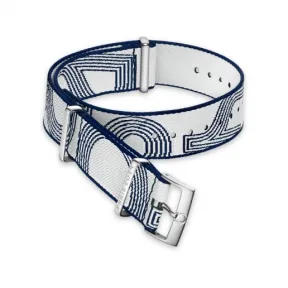 欧米茄/Omega 白色和蓝色尼龙表带 - 031Z019138