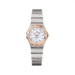 欧米茄/Omega 星座系列 精钢 红金表链 石英机芯 123.20.24.60.55.001