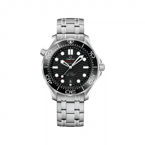 欧米茄/Omega 海马系列 精钢表链 自动机械 黑钢 男表 210.30.42.20.01.001