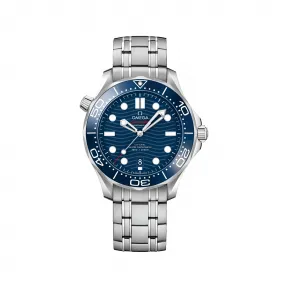 欧米茄/Omega 海马系列 精钢表链 自动机械 蓝钢 男表210.30.42.20.03.001