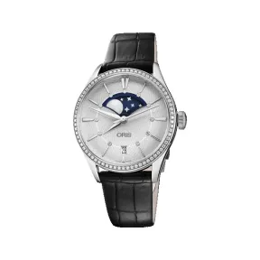 豪利时/Oris Oris Artelier Artelier 大月相 日历钻石腕表 01 763 7723 4951-07 5 18 64FC