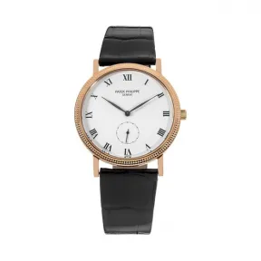 百达翡丽/Patek Philippe 卡拉特拉瓦 Calatrava 系列 玫瑰金 手动机械机芯 男表 3919R-001