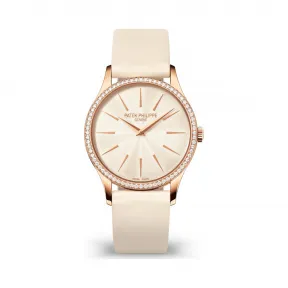 百达翡丽/Patek Philippe 卡拉特拉瓦 Calatrava 系列 玫瑰金 手动机械机芯 女表 4897R-010