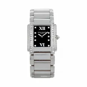 百达翡丽/Patek Philippe TWENTY 4系列 白金 石英机芯 女表 4910-20G-001