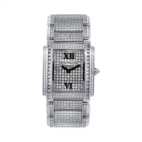 百达翡丽/Patek Philippe TWENTY 4系列 白金 石英机芯 女表 4910-51G-001