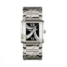 百达翡丽/Patek Philippe TWENTY 4系列 18k白金镶钻 石英机芯 女表 4910-53G-001