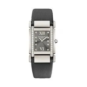 百达翡丽/Patek Philippe TWENTY 4系列 18k白金镶钻 石英机芯 女表 4920G-001