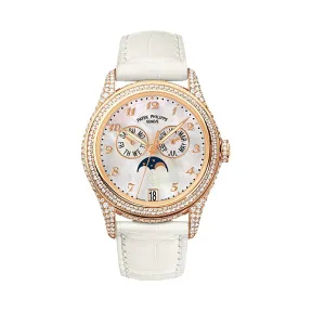 百达翡丽/Patek Philippe 复杂功能时计 Complications 系列 18k玫瑰金镶钻 自动机械机芯 女表 4937R-001
