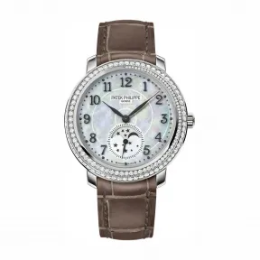 百达翡丽/Patek Philippe 复杂功能时计 Complications 系列 白金 手动机械机芯 女表 4968G-010
