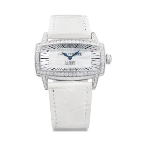 百达翡丽/Patek Philippe Gondolo系列 白金 石英机芯 女表 4981G-001
