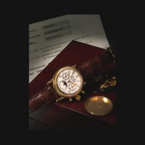 百达翡丽/Patek Philippe 超级复杂功能计时系grand Complications列 玫瑰金 手动机械机芯  5004R-001