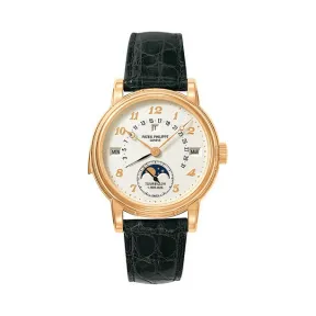 百达翡丽/Patek Philippe 超级复杂功能计时系grand Complications列 18K黄金 手动机械机芯 男表 5016R-001