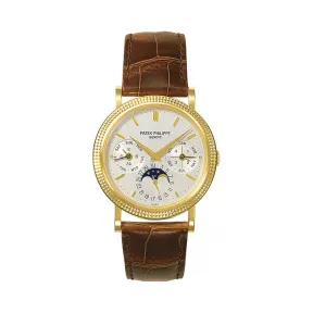 百达翡丽/Patek Philippe 超级复杂功能计时系grand Complications列 18K黄金 自动机械机芯 男表 5039J-001