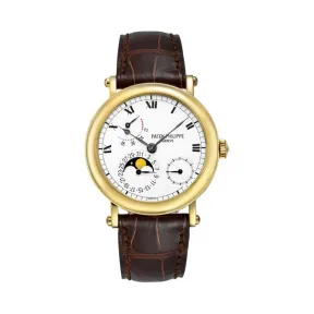 百达翡丽/Patek Philippe 复杂功能时计 Complications 系列 18K黄金 自动机械机芯 男表 5054J-001