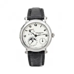 百达翡丽/Patek Philippe 复杂功能时计 Complications 系列 铂金 自动机械机芯 男表 5054P-001