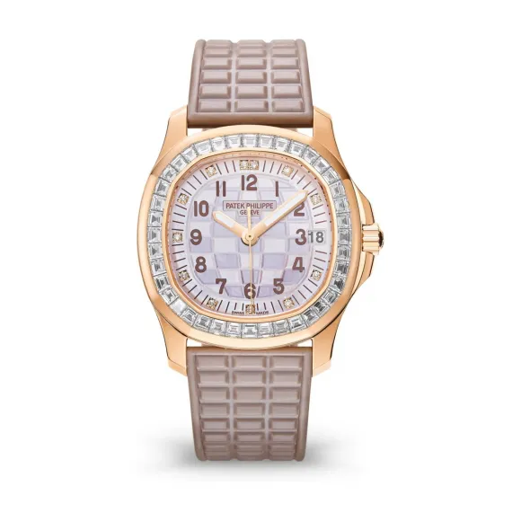 百达翡丽/Patek Philippe Aquanaut 系列 玫瑰金 自动机械机芯 女表 5072R-001