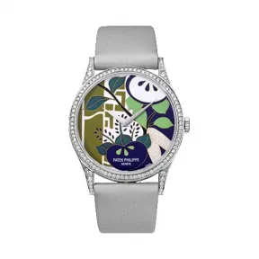 百达翡丽/Patek Philippe 卡拉特拉瓦 Calatrava 系列 铂金 自动机械机芯  5077-100P-021