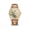 百达翡丽/Patek Philippe 珍稀工艺系列 37MM 18k玫瑰金，表圈和表耳镶嵌112颗明亮式切割顶级威塞尔顿钻石（约0.8克拉） 自动机械 女表 5077-100R-036