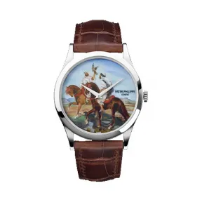 百达翡丽/Patek Philippe 卡拉特拉瓦 Calatrava 系列 铂金 自动机械机芯 男表 5077P-091