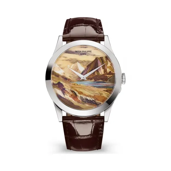 百达翡丽/Patek Philippe 卡拉特拉瓦 Calatrava 系列 18k白金 自动机械机芯 男表 5089G-060