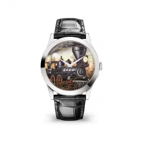 百达翡丽/Patek Philippe 珍稀工艺系列 38.6MM 18k白金 自动机械 男表 5089G-076