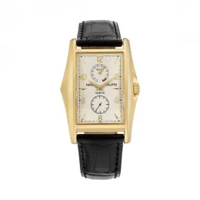 百达翡丽/Patek Philippe 复杂功能时计 Complications 系列 18K黄金 手动机械机芯 男表 5100J-001