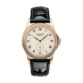 百达翡丽/Patek Philippe Calatrava系列 35.0 MM 18kt 玫瑰金 手动机械机芯 男表 5115-R-001