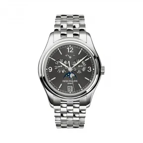 百达翡丽/Patek Philippe 复杂功能时计 Complications 系列 18k白金 自动机械机芯 男表 5146-1G-010