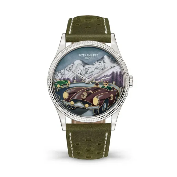 百达翡丽/Patek Philippe 珍稀工艺  18k白金 自动机械 男表 5189G-011