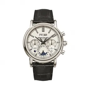 百达翡丽/Patek Philippe 超级复杂功能计时系grand Complications列 950铂金 手动机械机芯 男表 5204P-001
