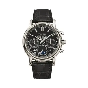 百达翡丽/Patek Philippe 超级复杂功能计时系grand Complications列 950铂金 手动机械机芯 男表 5204P-011