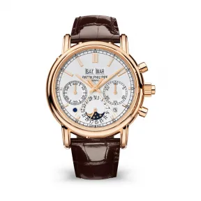 百达翡丽/Patek Philippe 超级复杂功能计时系grand Complications列 玫瑰金 手动机械机芯 男表 5204R-001