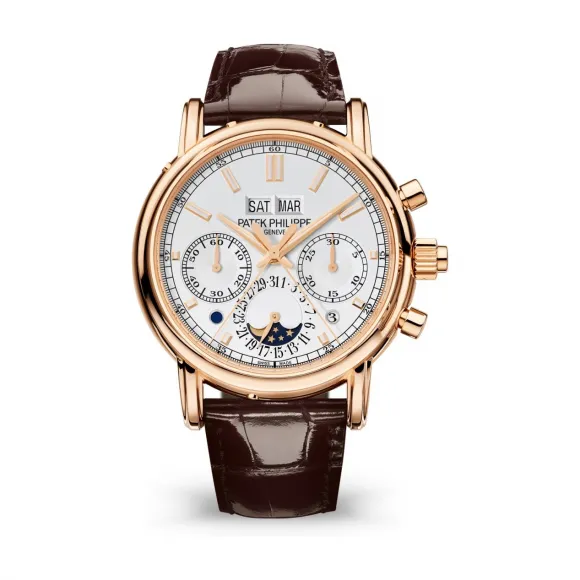 百达翡丽/Patek Philippe 超级复杂功能计时系grand Complications列 玫瑰金 手动机械机芯 男表 5204R-001