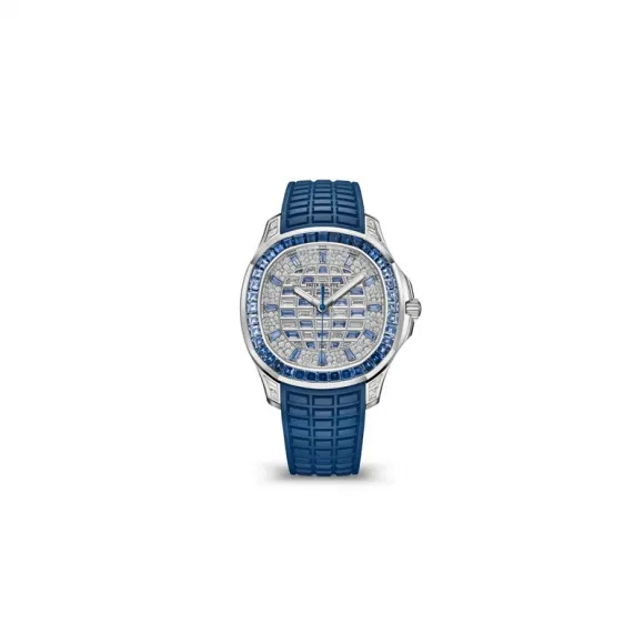 百达翡丽/Patek Philippe Aquanaut系列 38.8 MM 白金 自动机械机芯 女表 5268-461G-001
