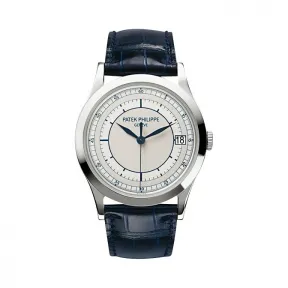百达翡丽/Patek Philippe 卡拉特拉瓦 Calatrava 系列 18k白金 自动机械机芯 男表 5296G-001