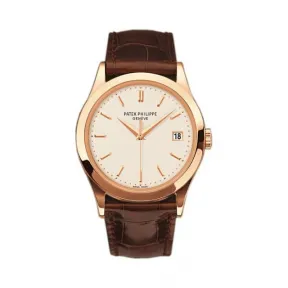 百达翡丽/Patek Philippe 卡拉特拉瓦 Calatrava 系列 18k玫瑰金 自动机械机芯 男表 5296R-010