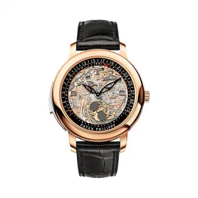 百达翡丽/Patek Philippe 超级复杂功能计时系grand Complications列 18k玫瑰金 自动机械机芯 男表 5304R-001